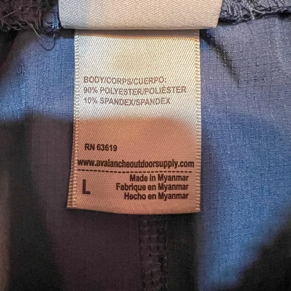 NWT Avalanche Terra Ripstop Cargo Capri Vintage Indigo Size L - Picture 4 of 9